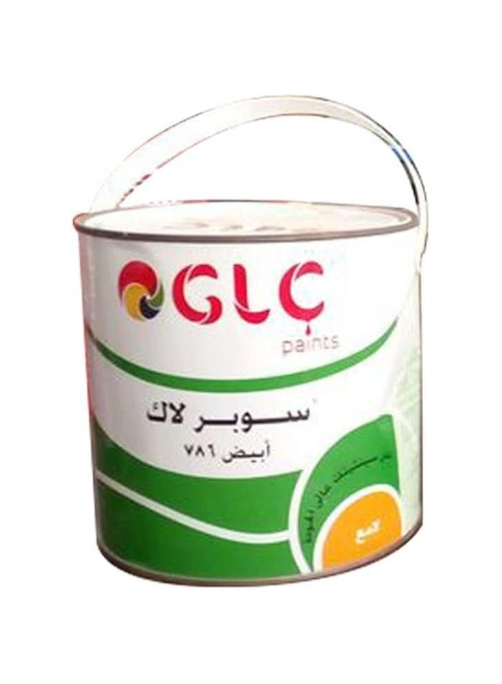 GLC Glossy white lacquer for wood paints 3 liters - Image 1