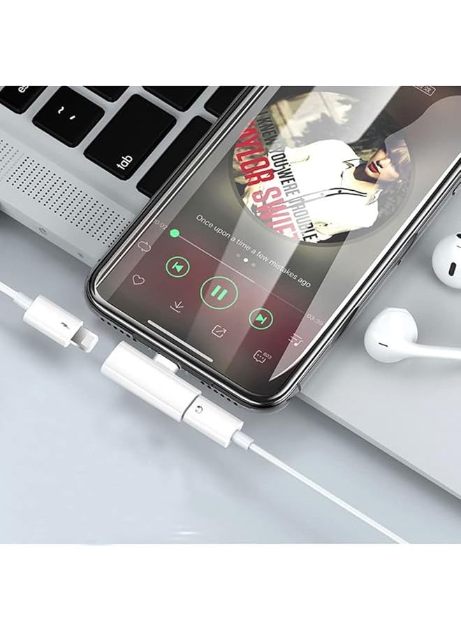 إيروريكس محول 2 في 1، محول صوت وشحن مزدوج، محول Aux لهاتف Iphone 7 7 Plus 8 8 Plus X، محول Ipad Hub 081  - Image 3