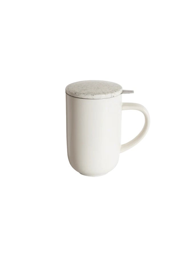 Loveramics Pro Tea 450ml Porcelain Mug With Stainless Steel Infuser And Lid Beige