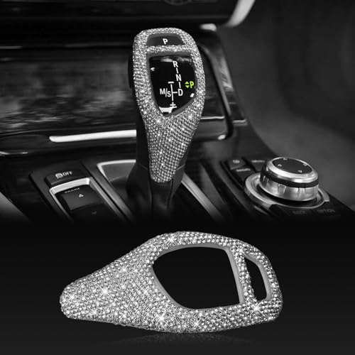 HHLOU Bling Interior Accessories Gear Shift Knob Cover Trim Fit for BMW 1 2 3 4 5 6 Series 3GT 5GT X3 X4 X5 X6Model A - Image 1