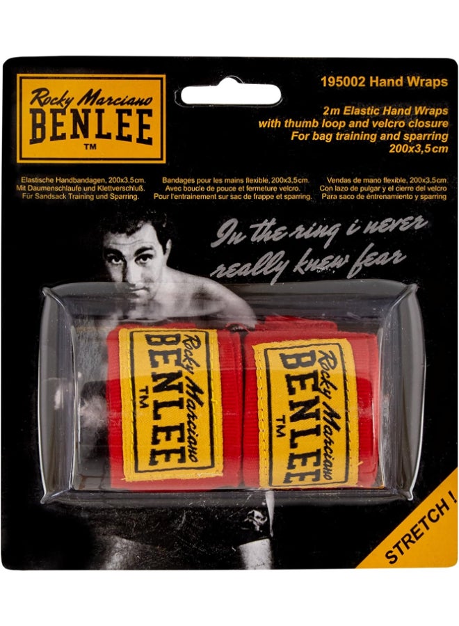 Benlee Handwraps Elastic 300Cm Red 195002/2000 @Fs - Image 2