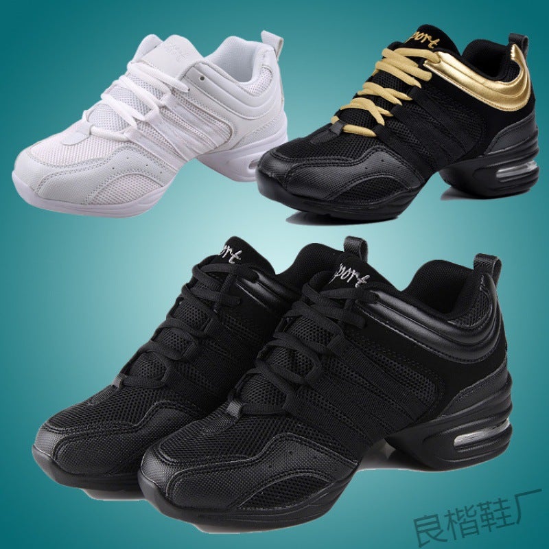Jinjiang Factory Adult Dance Shoes Modern Dance Mesh Soft Bottom Jazz Dance Shoes Four Seasons Sports Fitness Shoes One Piece - Image 2