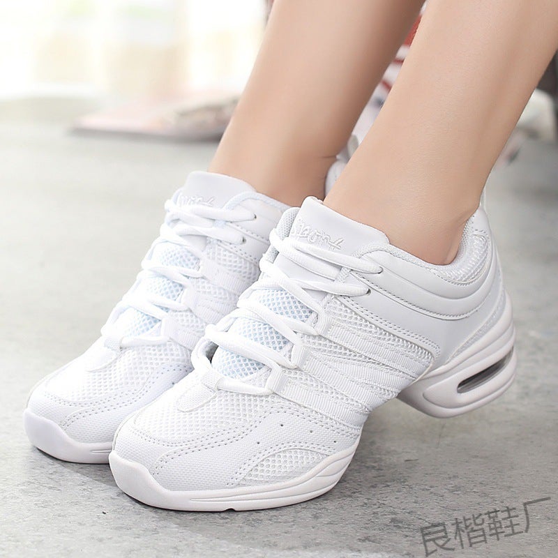 Jinjiang Factory Adult Dance Shoes Modern Dance Mesh Soft Bottom Jazz Dance Shoes Four Seasons Sports Fitness Shoes One Piece - Image 3