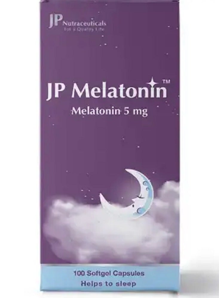 جمجوم فارما ميلاتونين JP، ميلاتونين 5 مجم 100 كبسول - Image 1