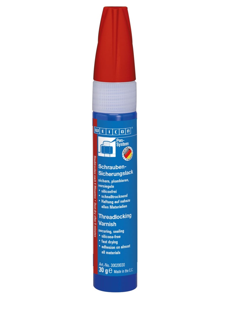 WEICON Threadlocking Varnish 30 g Screw Locking And Corrosion Protection - Image 1