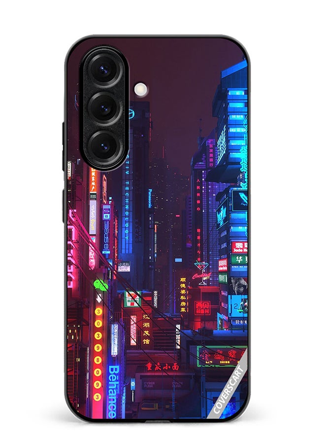 Protective Case Cover For Samsung Galaxy S25 Street Nights Design Multicolour