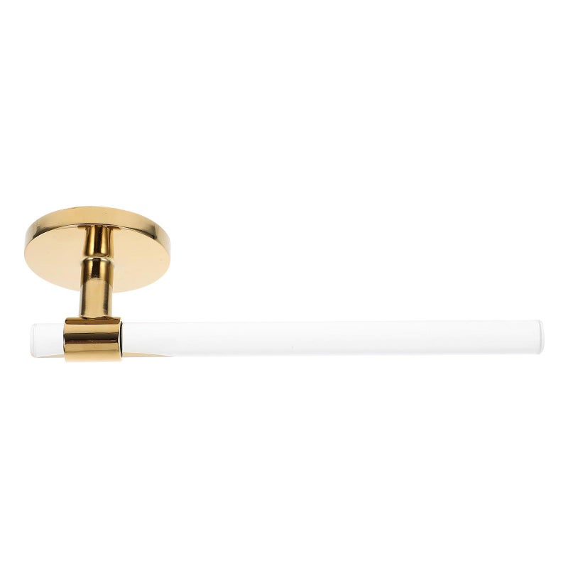 Gold No Drill Towel Rack Wall Mounted Bathroom Holder Single Bar Adhesive - Image 2