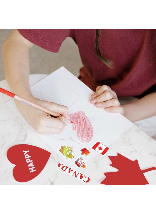 Navy Peony - Breathtaking Canada Travel Stickers (29pcs)-Watercolor, Waterproof, Country Vacation Decals for Journals, Water Bottles, Suitcase, Scrapbooking Supplies and Canada Day Crafts - Image 1