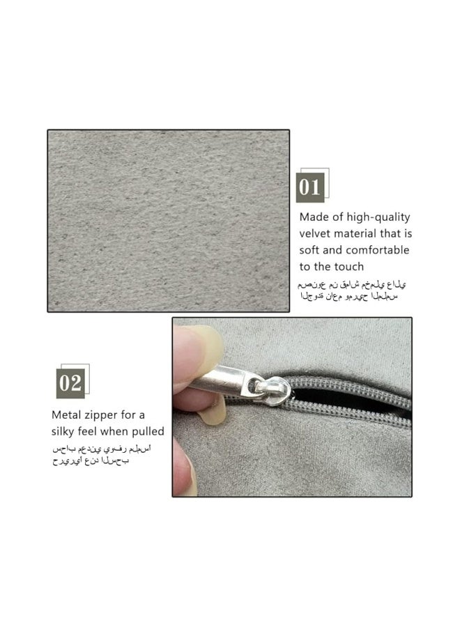 SHABILI 4pcs Microfiber Jewelry Pouches Velvet Jewelry Pouches with Snap Button Portable Storage Bag for Travel Women Jewelry Case Jewelry Organizer Pouch for Rings Bracelets Earrings Necklaces - Image 2