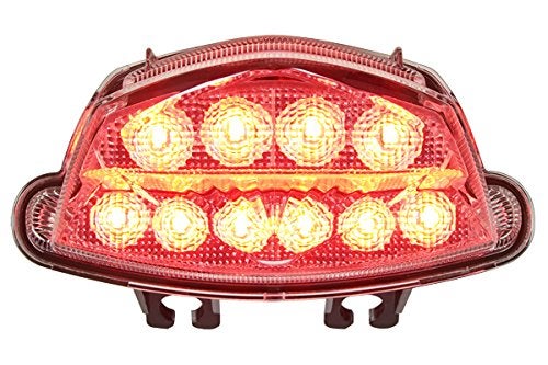Motodynamic Integrated Sequential LED Tail Lights Clear Lens for 20162020 Suzuki GSXS1000 20182022 GSXS750