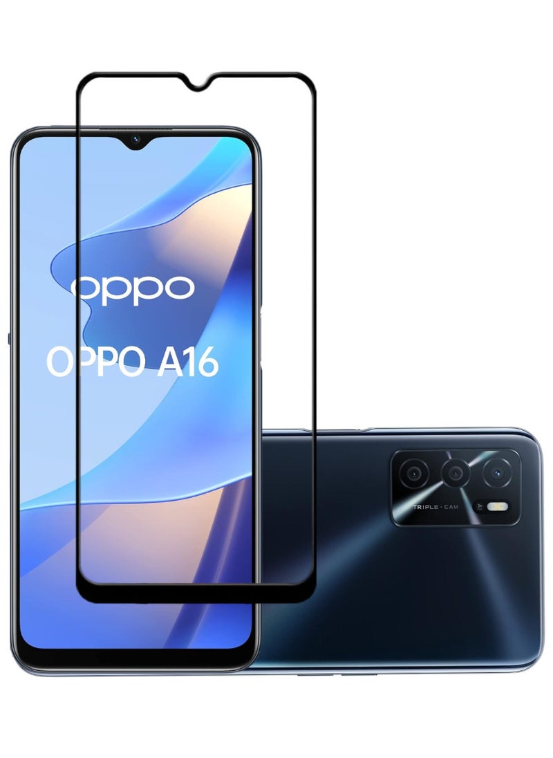 ACLIX Antistatic ESD Dustproof Premium Quality High Definition Tempered Glass Screen Protector Designed For Oppo A16 - Image 1