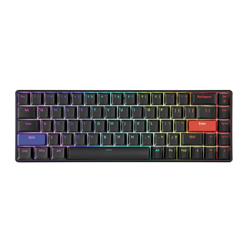 DrunkDeer G65 Rapid Trigger Mechanical Keyboard Magnetic Switch Gaming Keyboard ABS Keycap RGB Compact 65 Size Wired USE Black