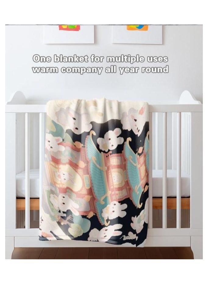 general Flannel thin blanket (warm and comfortable, suitable for sleep, gaming, dust removal and sandproof) 150cm*200cm - 1102 - Image 5