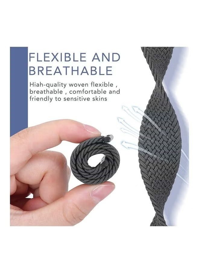 IAF - Braided Solo Loop Stretchy Strap Compatible with apple Watch Band SE 42/44mm Watch Series 7/6/5/4/3/2/1 - Image 1
