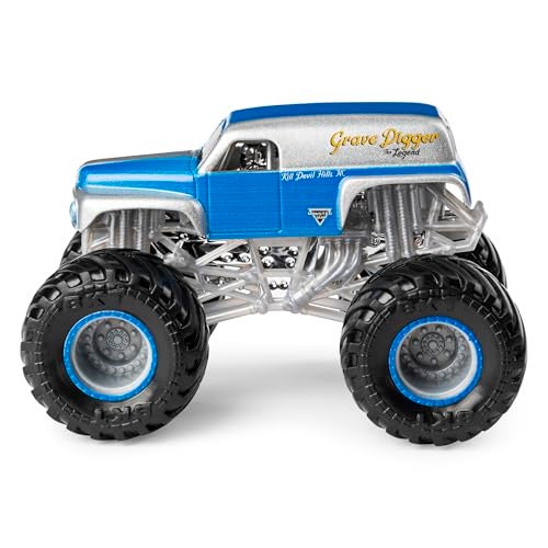 Monster Jam Grave Digger vs Son-Uva Digger Monster Truck Duo Pack- True Metal 1:64 Scale Die-Cast with Original Grave Digger Paint and Body- Works on All 1:64 Tracks- Authentic Collectible for Fans - Image 4