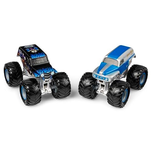 Monster Jam Grave Digger vs Son-Uva Digger Monster Truck Duo Pack- True Metal 1:64 Scale Die-Cast with Original Grave Digger Paint and Body- Works on All 1:64 Tracks- Authentic Collectible for Fans - Image 2
