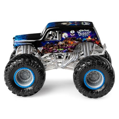 Monster Jam Grave Digger vs Son-Uva Digger Monster Truck Duo Pack- True Metal 1:64 Scale Die-Cast with Original Grave Digger Paint and Body- Works on All 1:64 Tracks- Authentic Collectible for Fans - Image 3