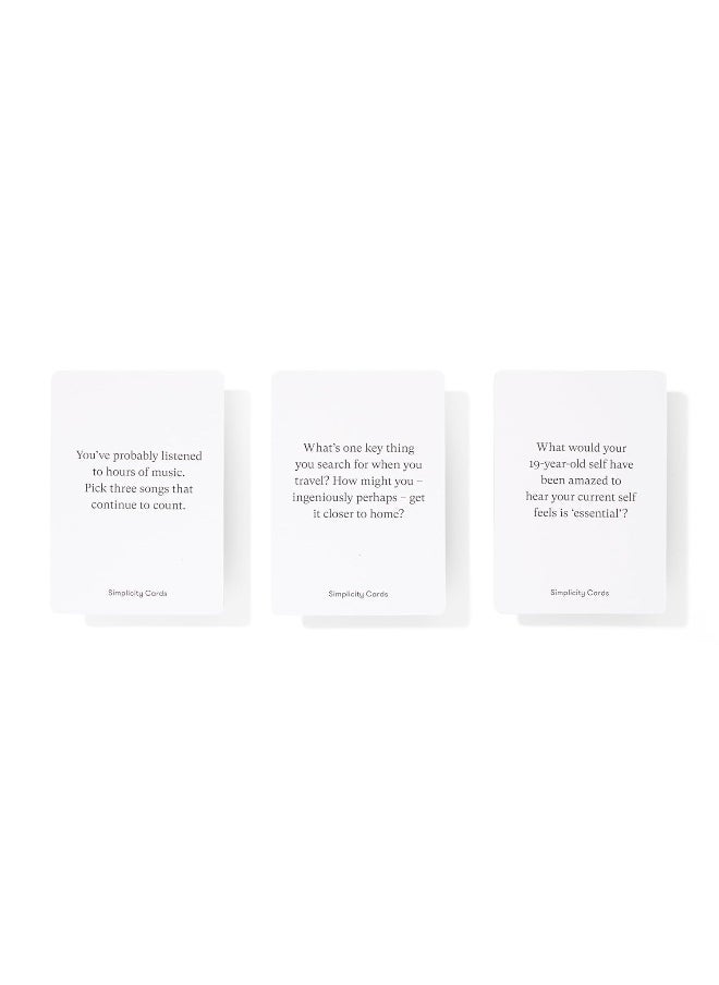 Simplicity Cards: 52 Cards for Greater Serenity, Ease and Clarity  - Image 1