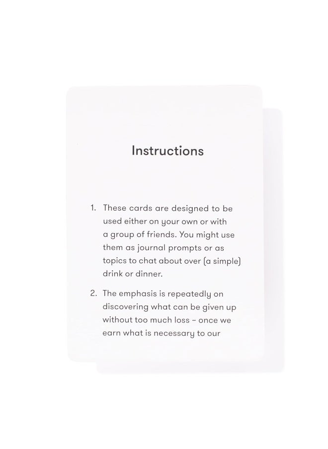 null - Simplicity Cards: 52 Cards for Greater Serenity, Ease and Clarity - Image 1