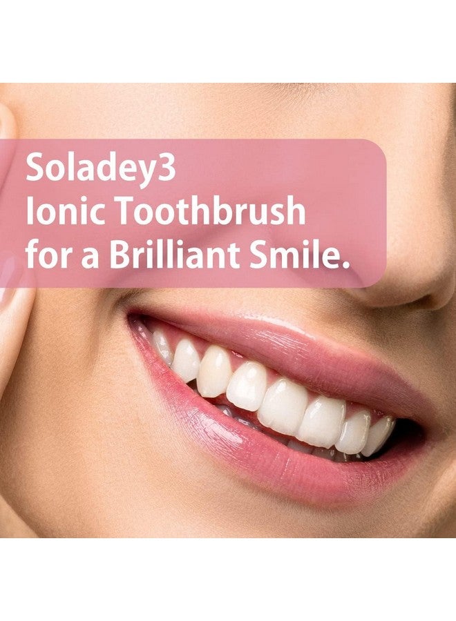 Soladey3 Ionic Toothbrush, Solar Panels and TiO2 Semiconductor, 4 Row Ultra Fine Orange, You can Brush Without Toothpaste - Image 2