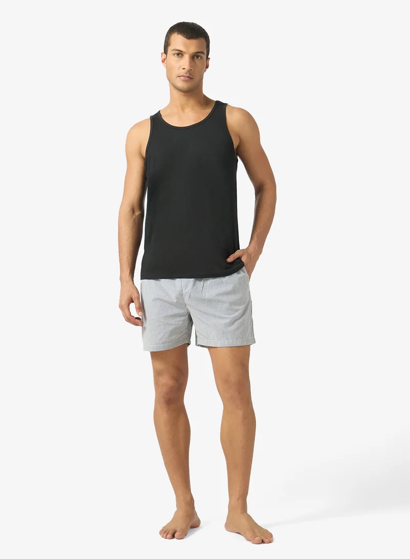 Seventy Five Sleeveless Tank Top With Shorts Pyjama Set