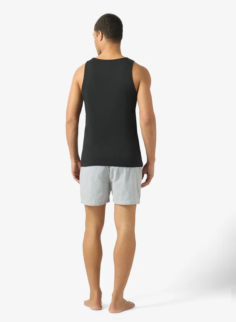 Seventy Five Sleeveless Tank Top With Shorts Pyjama Set