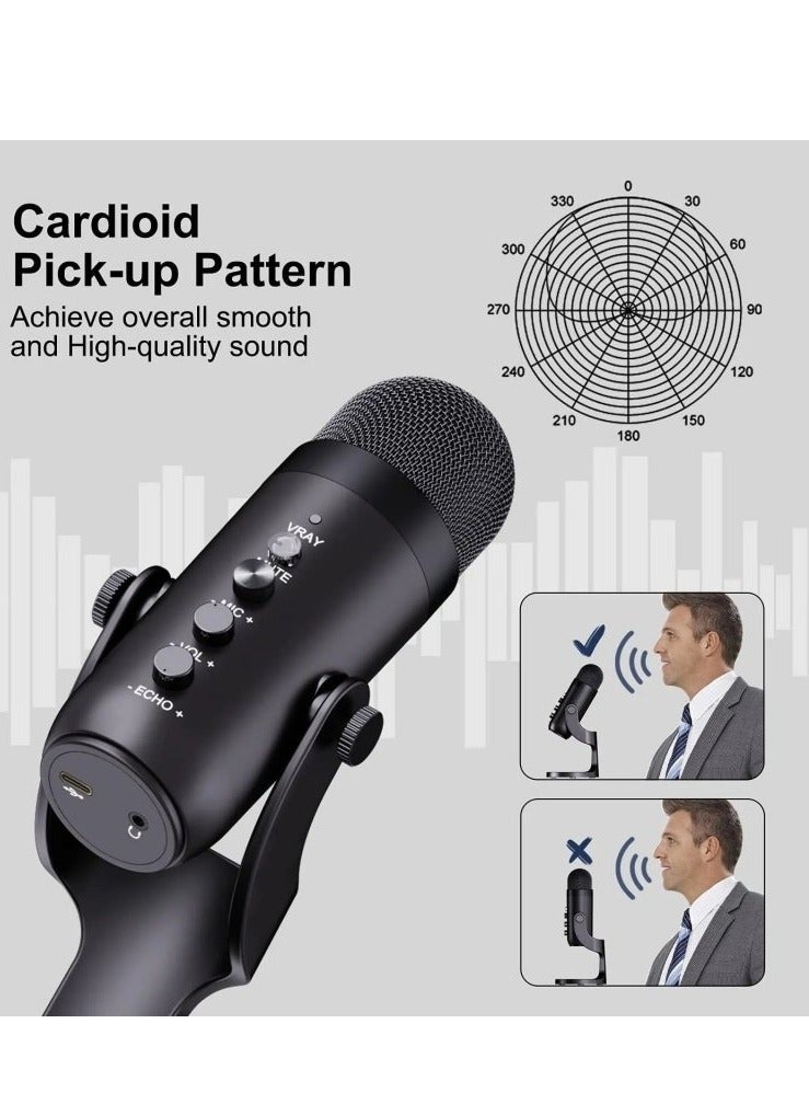 JMARY MC-PW8 USB Desktop Condenser Microphone - Image 2