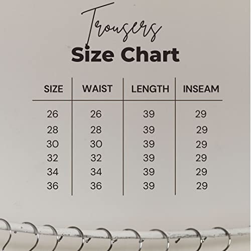 Aahwan Solid Charcoal Black Korean Baggy Parallel Loose High Rise Formal Pant for Women's & Girl's with Pocket (220_Black-XL) - Image 5