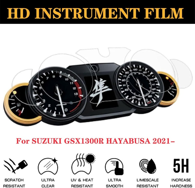 DEMULAX Motorcycle Dashboard Protection Film for GSX1300R HAYABUSA - Image 2