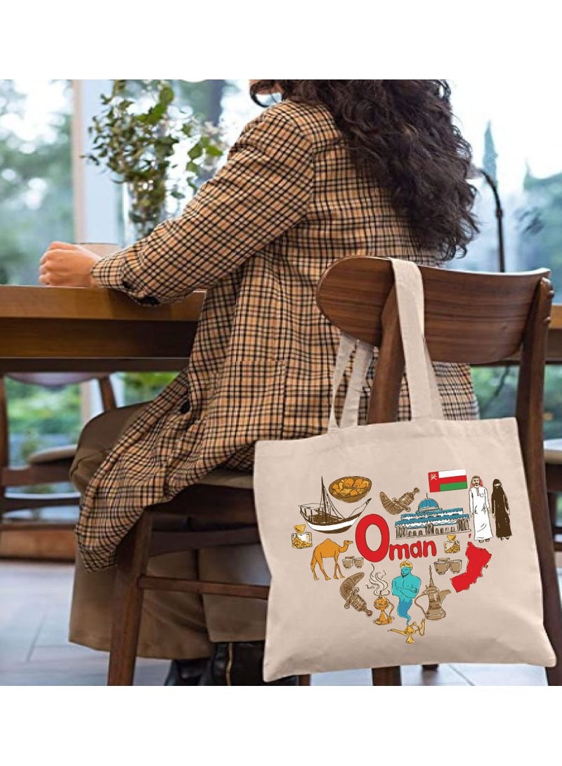 Oman National Day Cotton Tote Bag - A Reusable and Eco-Friendly Way to Show Your Omani Spirit - Image 3