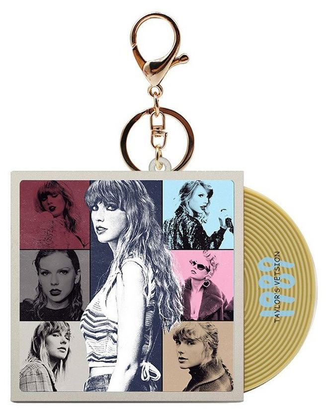 Taylor Swift سلسلة مفاتيح تايلور سويفت قطعة واحدة سلسلة مفاتيح سجل قديم - Image 1