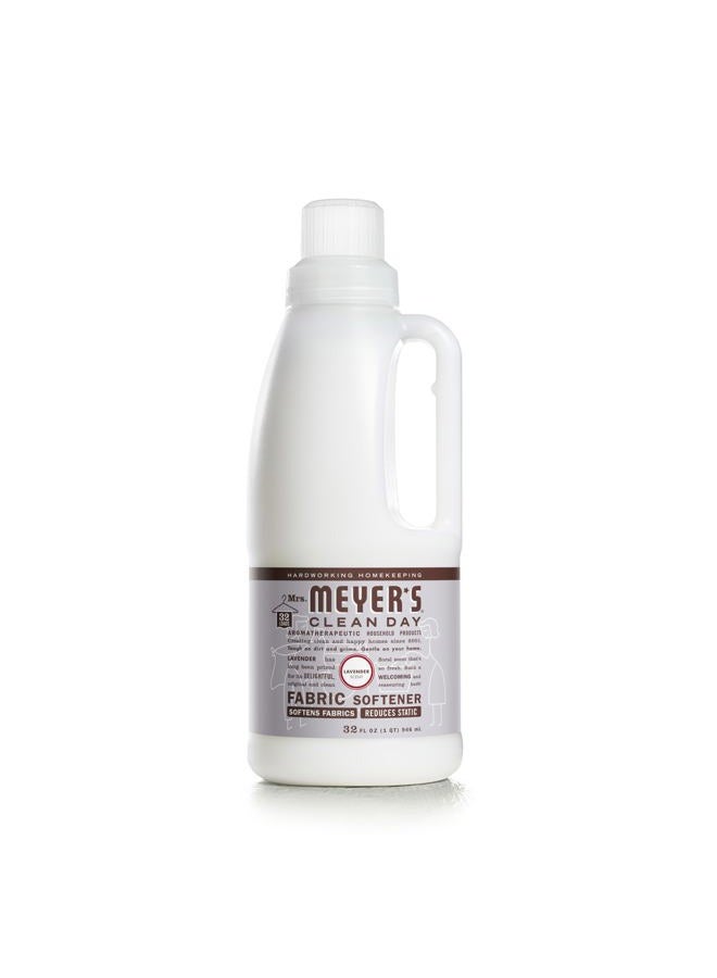Mrs Meyers Clean Day Liquid Fabric Softener, Infused with Essential Oils, Paraben Free, Lavender, 32 oz (32 Loads) - Image 1