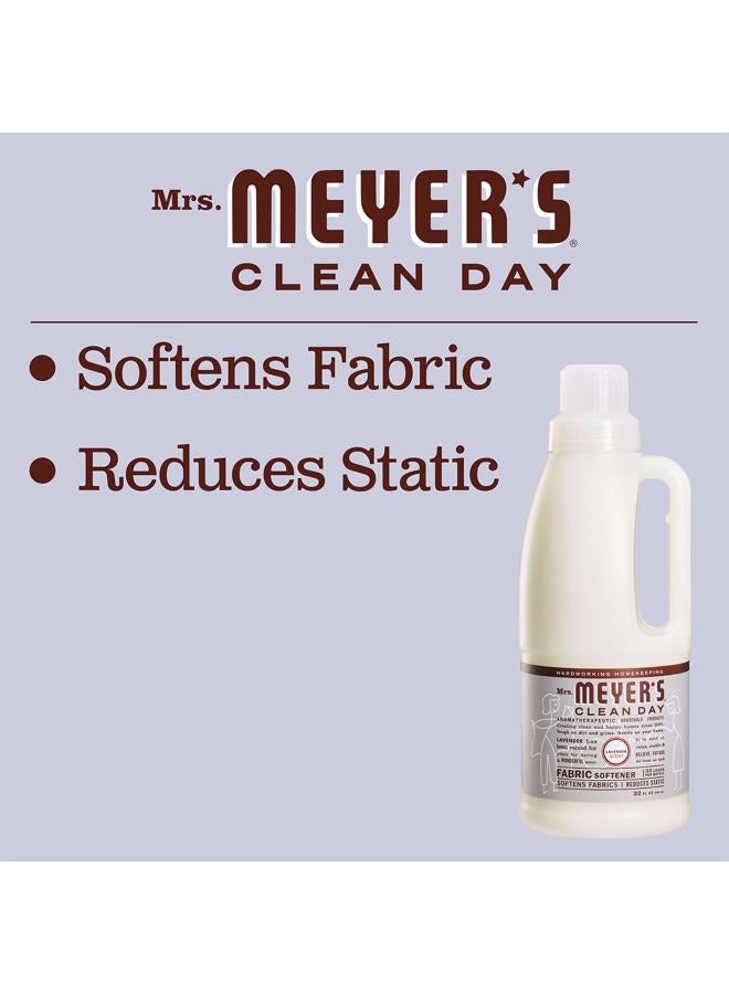 Mrs Meyers Clean Day Liquid Fabric Softener, Infused with Essential Oils, Paraben Free, Lavender, 32 oz (32 Loads) - Image 4