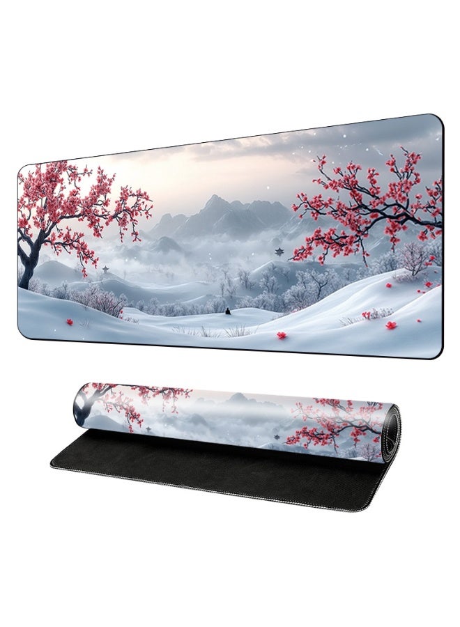 Beauenty Large Desk Mouse Pad, Waterproof Gaming Mouse Pad, 800 x 300 x 3mm,  Gaming Mouse Pad, XXL Desk Mat, Non-Slip Desk Mat, XL Gaming Mouse Pad, Thick Rubber Desk Pad Mouse Pad, Suitable for Gaming, Office, and Home Use - Image 1
