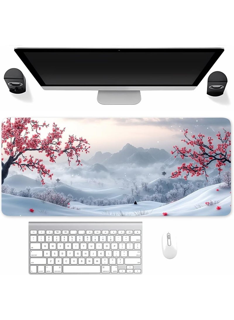 Beauenty Large Desk Mouse Pad, Waterproof Gaming Mouse Pad, 800 x 300 x 3mm,  Gaming Mouse Pad, XXL Desk Mat, Non-Slip Desk Mat, XL Gaming Mouse Pad, Thick Rubber Desk Pad Mouse Pad, Suitable for Gaming, Office, and Home Use - Image 2