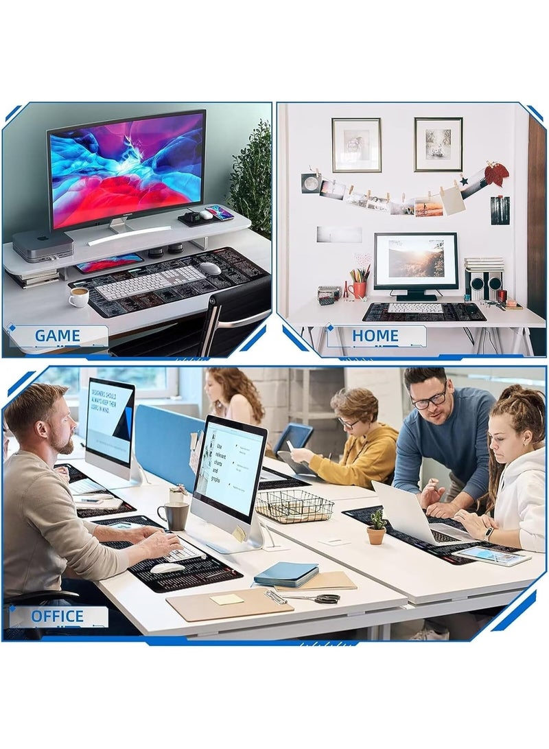 Beauenty Large Desk Mouse Pad, Waterproof Gaming Mouse Pad, 800 x 300 x 3mm,  Gaming Mouse Pad, XXL Desk Mat, Non-Slip Desk Mat, XL Gaming Mouse Pad, Thick Rubber Desk Pad Mouse Pad, Suitable for Gaming, Office, and Home Use - Image 4