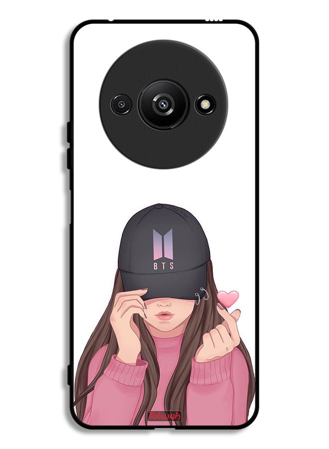 Tolwak Xiaomi Redmi A3 4G Protective Case Cover Girl Making Snap - Image 1