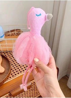 ماركة غير محددة ليفة استحمام على شكل طائر الفلامنجو، اسفنجة الاستحمام الشبكية  - Image 1