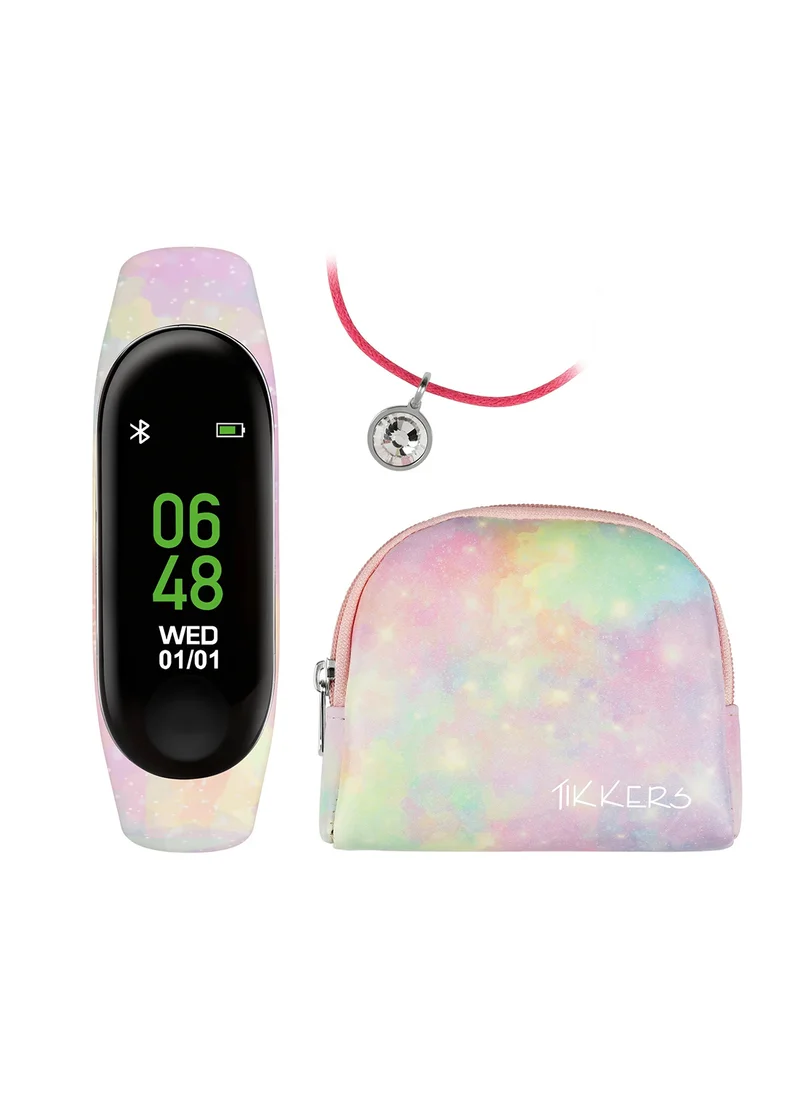 Tikkers Girl's Digital Oval Shape Silicone Wrist Watch TKS01-0014-SET - 18 Mm