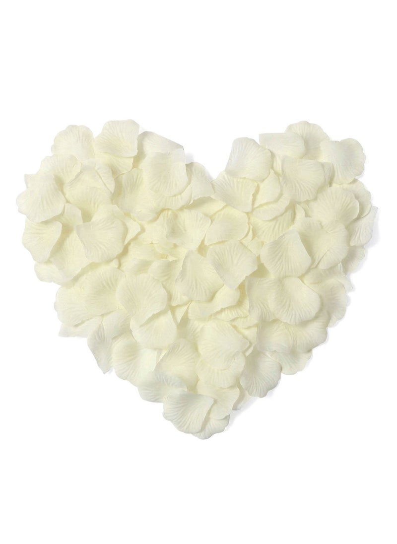 AKOAK AKOAK 1000 Pieces Ivory Silk Rose Petals Artificial Flower Wedding Party Decoration 