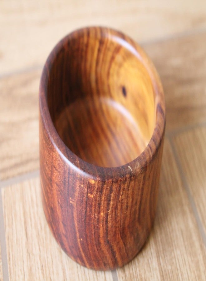 WOODKIT Wooden Mini Bowls for Dips,Chutney,Condiments,Nut,Candy | Wooden Small Bowl Set (Sheesham Set of 2) - Image 2