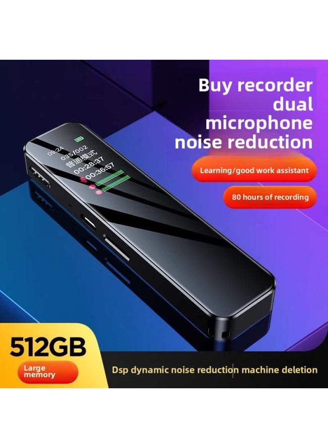 Generic Recording Pen Small Portable Professional High Definition Noise Reduction Artifact Large Capacity Students Use Super Long Standby To Turn Text In Class-Color:Cool Black Flagship Version-Capacity:64gb [lifetime Replacement]-official Standard Configuration  - Image 2