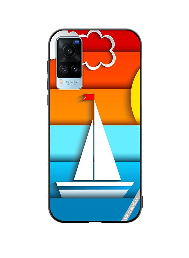 VR CREATIVE Protective Case Cover For Vivo X60 Boat Design Multicolour - Image 1