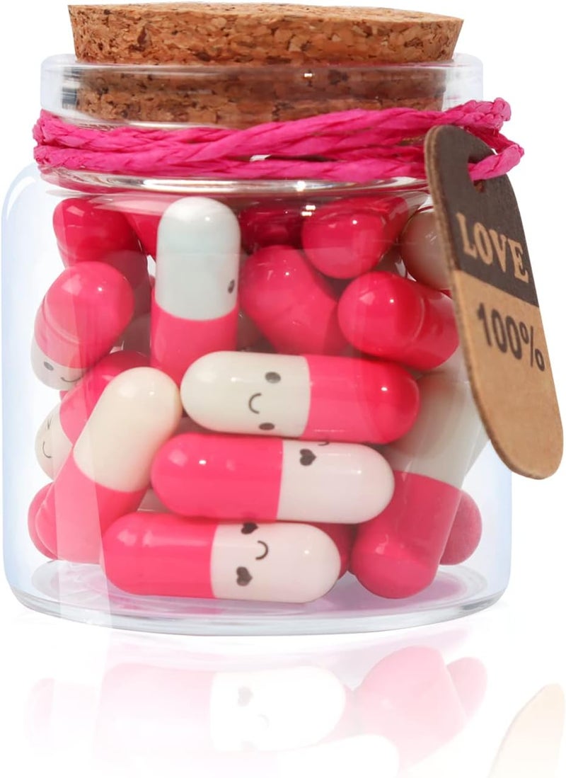 Tintnut Valentines Day Present for Boyfriend-Girlfriend - Capsule Letter Love Message Pills 30 Pcs Birthday Gift - Image 1