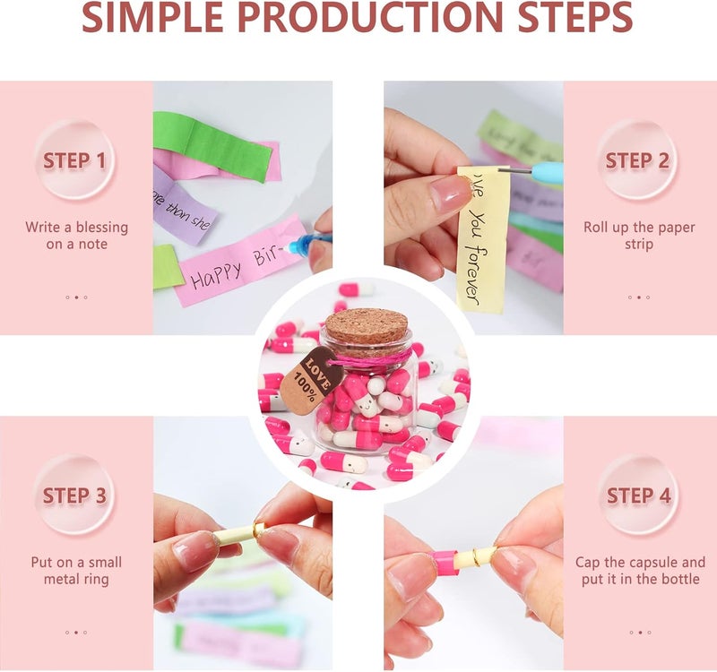 Tintnut Valentines Day Present for Boyfriend-Girlfriend - Capsule Letter Love Message Pills 30 Pcs Birthday Gift - Image 4