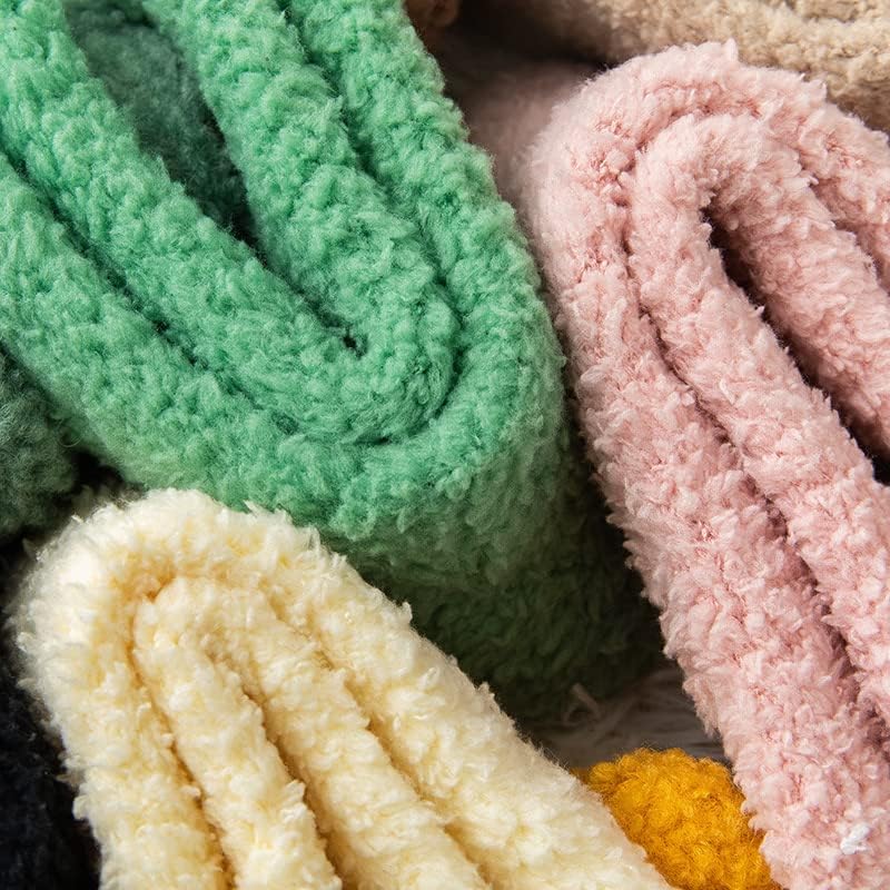 Fuzzy Animal Socks, Soft Coral Fleece 3D Animal Cartoon Socks, Funny Cute Fluffy Animal Plush Warm Winter Slipper Cozy Socks 7pairs-a - Image 5