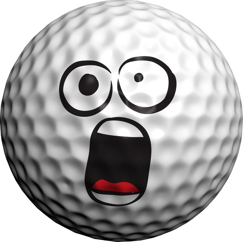 Golfdotz - USGA Rule Conforming Golf Ball Markers, Golf Ball Stickers for Marking Balls, No More Smearing from Stamps, Gifts for Golfers, Dads, and Retirees, (Emoji Collection; 24-32 Count) - Image 1