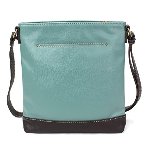 CHALA Sweet Messenger Mid Size Shoulder Purse with Adjustable Strap - Sloth - teal - Image 4