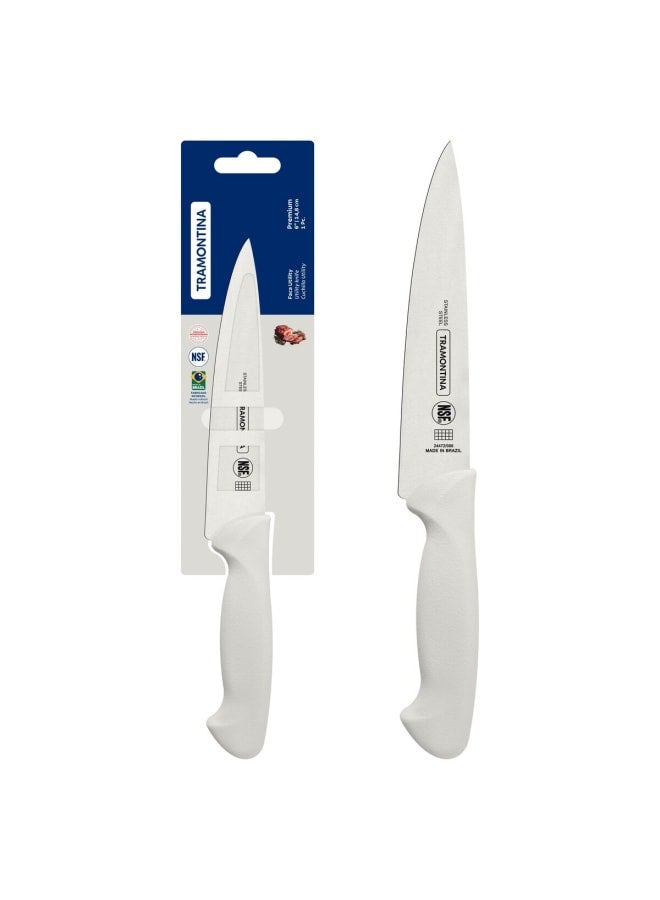 TRAMONTINA Tramontina Meat Knife 6 inch Premium line - White handle  - Image 1