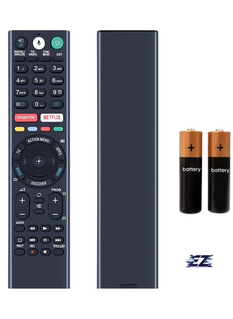 RMF-TX300E Sub RMF-TX200E RMF-TX200A Voice Remote Control Replacement for Sony Bravia TV KD-43XD8005, KD-55XE8505, KD-55XD8577, KD-65XE9305, KD-65ZD9, KD-75XD88, KD-85XD8505, FW-49XE8001 – Easy Setup, Voice Control, Battery Included